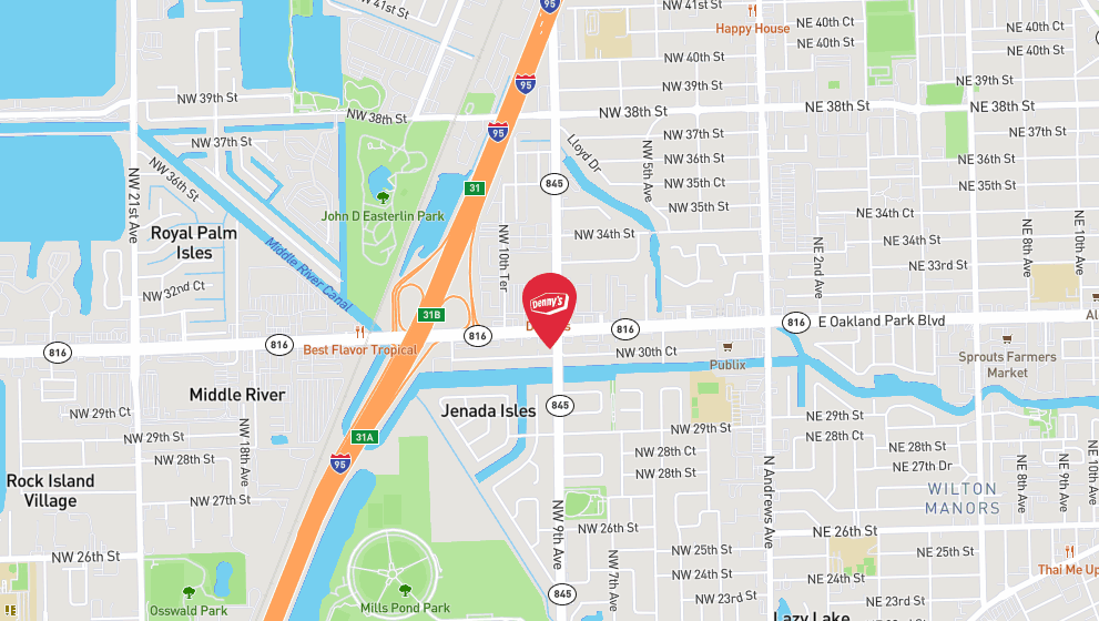 3151 Map Denny's | 3151 Nw 9th Ave | Order Online